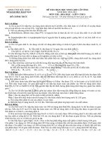 Đề thi học sinh giỏi Hóa học 9 cấp tỉnh số 18