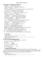 đề ôn thi HKI tiếng Anh lớp 6