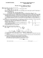 Đề chọn học sinh giỏi 12 vòng trường môn vật lý