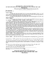 Đề thi tuyển sinh vào 10  môn Hóa học chọn lọc số 26