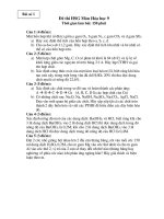 Đề thi vào lớp 10 môn Hóa học số 40