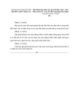 Đề luyện ôn thi kiểm tra học kì II năm học 2014 2015 môn lịch sử trường THPT Trại cau