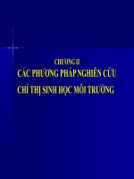 C2 các phương pháp nghiên cứu chỉ thị sinh học môi trường