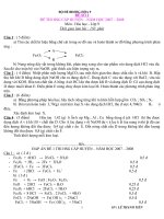 Tuyển tập 20 đề thi học sinh giỏi Hóa học 9 kèm đáp án