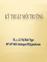 bài giảng kỹ thuật môi trường