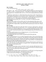 Đề tuyển sinh vào 10  môn Hóa học năm 2015 - 2016 số 24