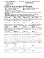 Đề thi thử đại học môn vật lý (17)