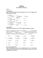 KIỂM TRA HK II ANH 6 ĐỀ 1