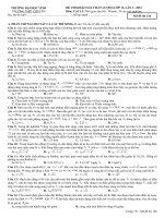 Đề thi thử môn Vật lý (15)