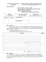 Đề thi casio môn lý hay ôn thi Học sinh giỏi (6)