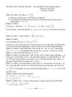 Đề thi thử quốc gia lần 1 Môn toán Trường THPT Chuyên Lê Quý Đôn Bình Định kèm đáp án