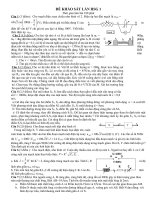 Đề khảo sát học sinh giỏi 12 vòng trường môn vật lý