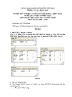 Đề thi tốt nghiệp cao đẳng nghề ngành quản trị cơ sở dữ liệu phần lý thuyết và đáp án mã (2)