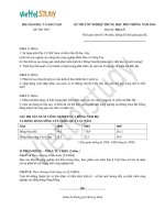 Đề thi thử tốt nghiệp năm 2014 Bộ Giáo Dục