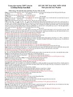 Đề thi thử đại học môn Sinh học năm 2016 (19)