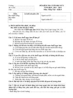 Đề Kiểm tra cuối kỳ I lớp 5 môn Tiếng Việt số 1