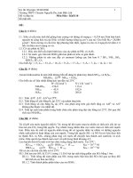 Đề thi học sinh giỏi Hóa học lớp 10 chọn lọc số 33