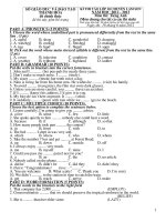 tuyển sinh lớp 10 môn tiếng Anh (Lam Sơn 2012 - 2013)