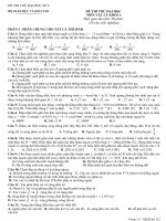 Đề thi thử đại học môn Vật lý (17)