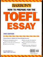 Barrons How to Prepare for the TOEFL Essay 2nd edition