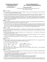 Đề tuyển sinh vào 10  môn Hóa học số 1