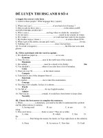 ĐỀ LUYỆN THI HSG ANH 8 SỐ 4
