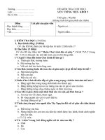 Đề Kiểm tra Học kỳ I Tiếng Việt lớp 5 số 3