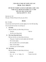 Đề thi tốt nghiệp cao đẳng nghề ngành quản trị doanh nghiệp vừa và nhỏ phần thực hành và đáp án mã (11)