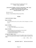 Đề thi tốt nghiệp cao đẳng nghề ngành quản trị mạng máy tính phần lý thuyết và đáp án mã  (22)