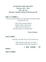 Học sinh giỏi văn 8 Huyện Hạ Hòa năm 2013-2014