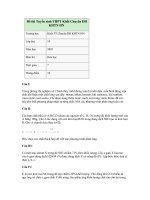 Đề thi vào lớp 10 môn Hóa học số 239