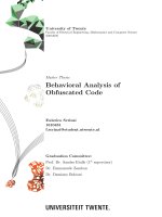 Behavioral Analysis of Obfuscated Code