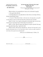 Đề thi học sinh giỏi môn Lịch sử lớp 10 chọn lọc số 12