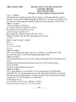 Đề thi tuyển vào lớp 10 chuyên Hóa số 13