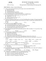 Đề thi thử đại học môn Hóa học (30)