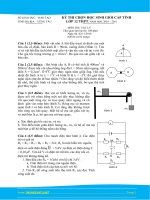 Tuyển tập đề thi HSG môn vật lý lớp 12 hay nhất  (8)