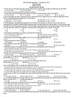 Đề thi thử đại học môn Sinh học năm 2016 (22)