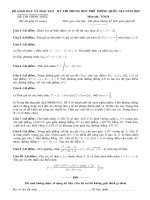 ĐỀ THI THPT QUỐC GIA 2015 MÔN TOÁN