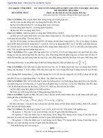 Đề tuyển sinh vào 10  môn Hóa học số 19