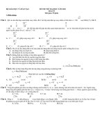 Đề thi thử đại học môn Vật lý (12)