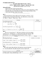 Đề thi casio môn lý hay ôn thi Học sinh giỏi (14)