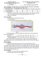 Đề thi học sinh giỏi môn Địa lí lớp 10 chọn lọc số 2