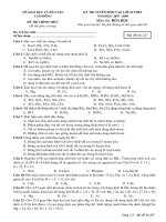 Đề tuyển sinh vào lớp 10 chuyên Hóa số 58