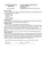 Đề thi học sinh giỏi hóa học lớp 9 số 5