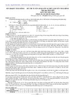 Đề tuyển sinh vào 10  môn Hóa học số 12