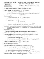 Đề thi thử đại học môn Toán (26)