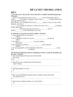 ĐỀ LUYỆN THI HSG ANH 8 SỐ 1