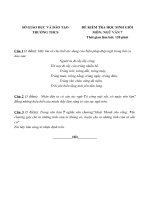 Đề văn 7 - sưu tầm đề kiểm tra, thi định kỳ học sinh giỏi môn văn bồi dưỡng (3)