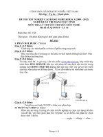 Đề thi tốt nghiệp cao đẳng nghề ngành quản trị mạng máy tính phần lý thuyết và đáp án mã  (16)