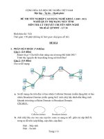 Đề thi tốt nghiệp cao đẳng nghề ngành quản trị mạng máy tính phần lý thuyết và đáp án mã  (34)